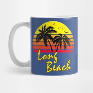 Long Beach Retro Sunset Mug